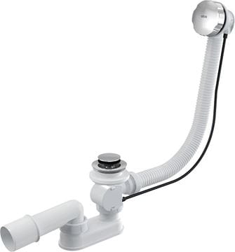 ALCA vaňový sifón 80 cm, bovden, chróm