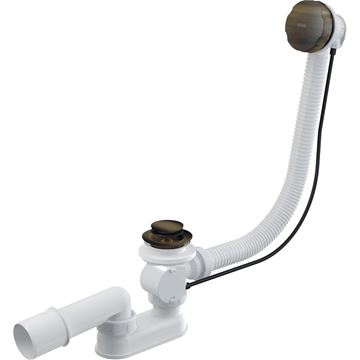 ALCA vaňový sifón 57 cm, bovden, bronz antic