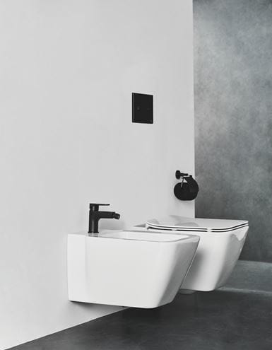 IDEAL STANDARD CERAFINE O bidetová stojanková batéria, s odtokovou súpravou, hodvábna čierna BC705XG Obrázek - fotka