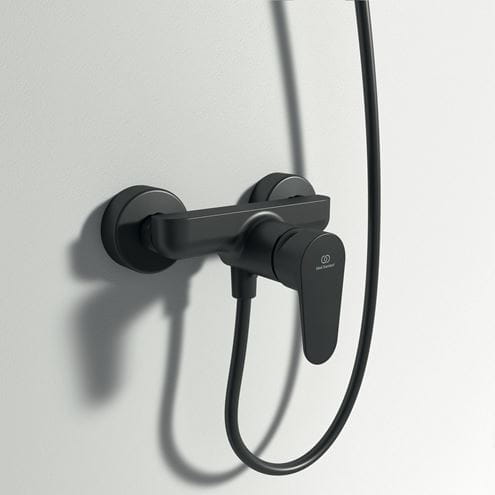 IDEAL STANDARD CERAFINE O sprchová nástenná batéria, hodvábna čierna BC499XG Obrázek - fotka