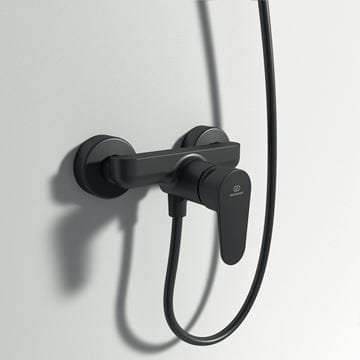 IDEAL STANDARD CERAFINE O sprchová nástenná batéria, hodvábna čierna BC499XG Obrázek - fotka
