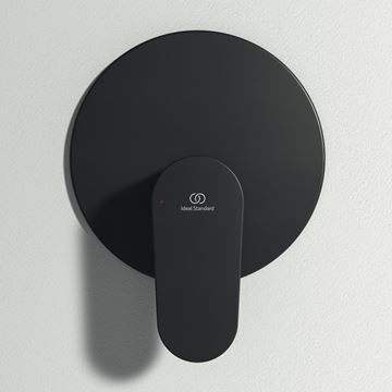 IDEAL STANDARD CERAFINE O sprchová podomíková batéria, s telesom, hodvábna čierna A7192XG Obrázek - fotka