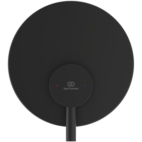 IDEAL STANDARD CERAFINE O sprchová podomíková batéria, s telesom, hodvábna čierna A6940XG Obrázek - fotka
