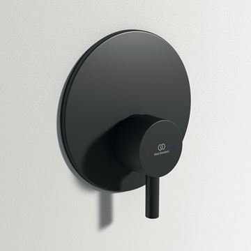 IDEAL STANDARD CERAFINE O sprchová podomíková batéria, s telesom, hodvábna čierna A6940XG Obrázek - fotka