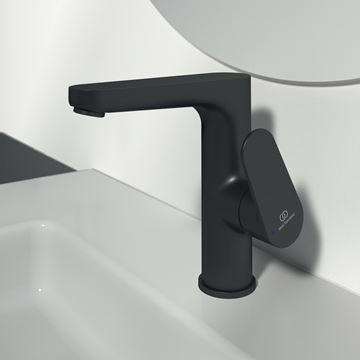 IDEAL STANDARD CERAFINE O umývadlová stojanková batéria, s odtokovou súpravou, hodvábna čierna BC703XG Obrázek - fotka
