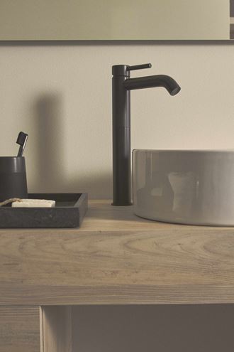 IDEAL STANDARD CERALINE O umývadlová stojanková batéria, hodvábna čierna BC269XG Obrázek - fotka