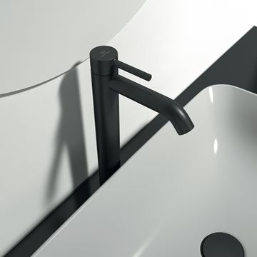 IDEAL STANDARD CERALINE O umývadlová stojanková batéria, hodvábna čierna BC269XG Obrázek - fotka