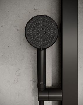 IDEAL STANDARD ALU+ ručná sprcha pr. 100 mm, 2 prúdy, matná čierna BD580XG Obrázek - fotka