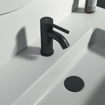 IDEAL STANDARD CERALINE umývadlová stojanková batéria, hodvábna čierna BC185XG Obrázek - fotka