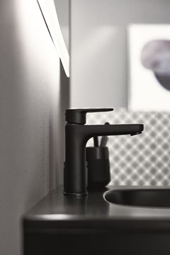 IDEAL STANDARD CERAFINE O umývadlová stojanková batéria, s odtokovou súpravou, hodvábna čierna BD131XG Obrázek - fotka