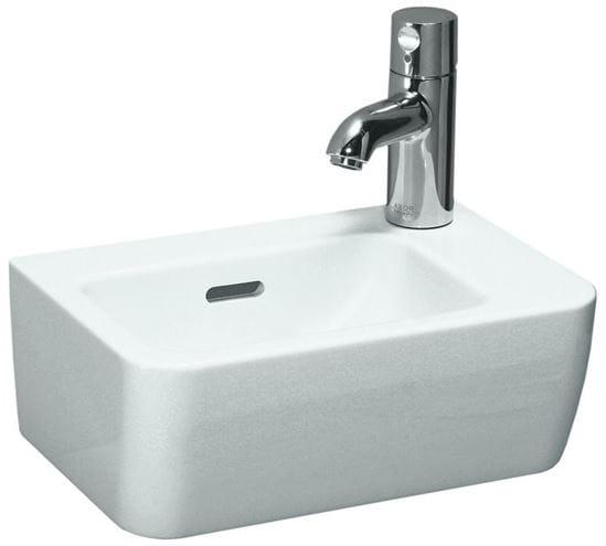LAUFEN PRO umývadielko 36 cm, s otvorom pre batériu vpravo a prepadom H8169550001061 Obrázek - Hlavní obrázek