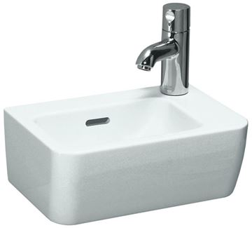 LAUFEN PRO umývadielko 36 cm, s otvorom pre batériu vpravo a prepadom