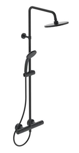 IDEAL STANDARD CERATHERM sprchový set s termostatickou batériou, horná sprcha, ručná sprcha, tyč, hadica, matná čierna A7545XG Obrázek - Hlavní obrázek