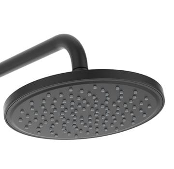 IDEAL STANDARD CERAFINE O vaňová nástenná batéria, s hornou a ručnou sprchou, matná čierna BC749XG Obrázek - fotka