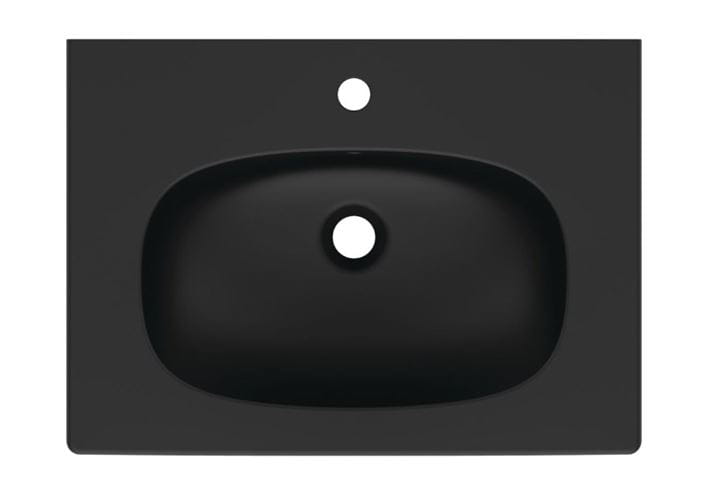 IDEAL STANDARD TESI umývadlo 62,5 cm, s otvorom pre batériu a prepadom, čierna T3510V3 Obrázek - fotka
