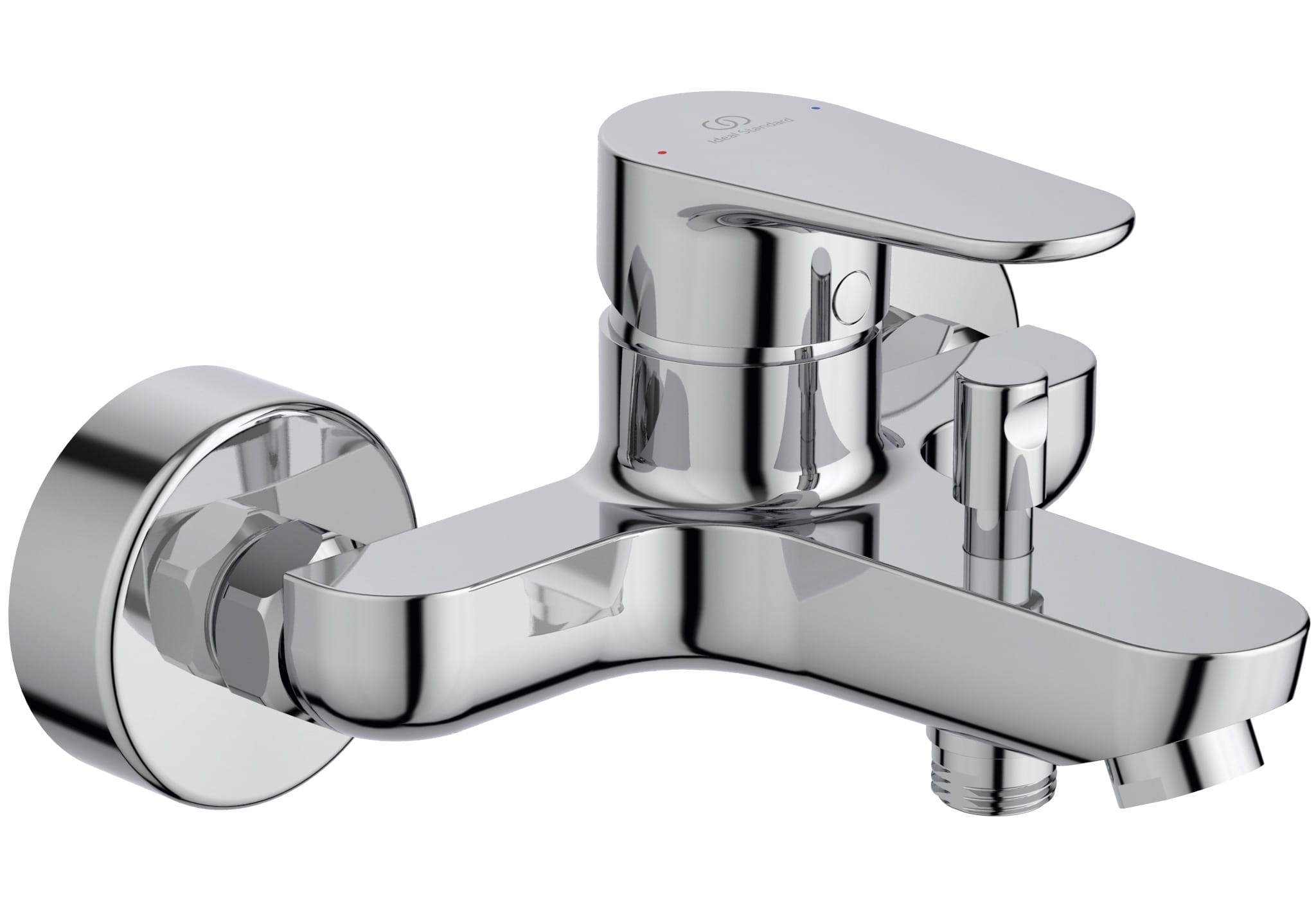 IDEAL STANDARD CERAFINE O vaňová nástenná batéria, s prepínačom, chróm