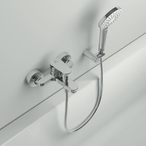 IDEAL STANDARD CERAFINE O vaňová nástenná batéria, s prepínačom, chróm BC500AA Obrázek - fotka