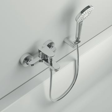 IDEAL STANDARD CERAFINE O vaňová nástenná batéria, s prepínačom, chróm BC500AA Obrázek - fotka