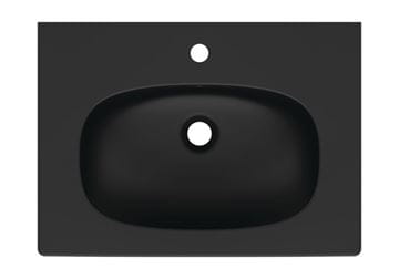 IDEAL STANDARD TESI umývadlo 82,5 cm, s otvorom pre batériu a prepadom, čierna T3509V3 Obrázek - fotka