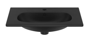 IDEAL STANDARD TESI umývadlo 82,5 cm, s otvorom pre batériu a prepadom, čierna T3509V3 Obrázek - fotka