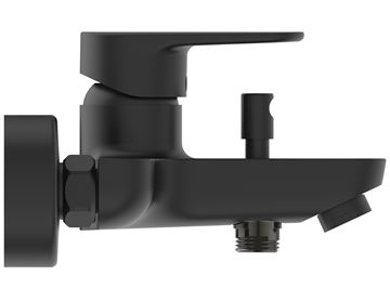 IDEAL STANDARD CERAFINE O vaňová nástenná batéria, s prepínačom, hodvábna čierna BC500XG Obrázek - fotka