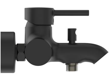 IDEAL STANDARD CERALINE vaňová nástenná batéria, s prepínačom, hodvábna čierna BC199XG Obrázek - fotka