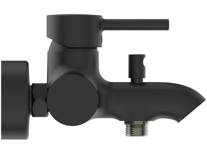 IDEAL STANDARD CERALINE vaňová nástenná batéria, s prepínačom, hodvábna čierna BC199XG Obrázek - fotka