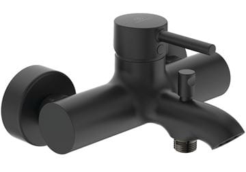 IDEAL STANDARD CERALINE vaňová nástenná batéria, s prepínačom, hodvábna čierna