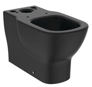 IDEAL STANDARD TESI WC kombi misa, Aquablade splachovanie, zadný odpad, matná čierna