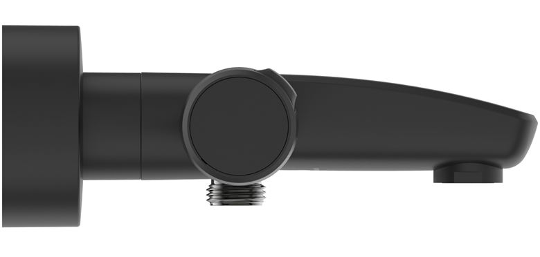 IDEAL STANDARD CERATHERM T25 vaňová nástenná termostatická batéria, s prepínačom, hodvábna čierna A7544XG Obrázek - fotka