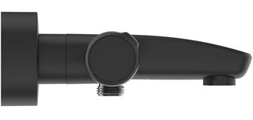 IDEAL STANDARD CERATHERM T25 vaňová nástenná termostatická batéria, s prepínačom, hodvábna čierna A7544XG Obrázek - fotka