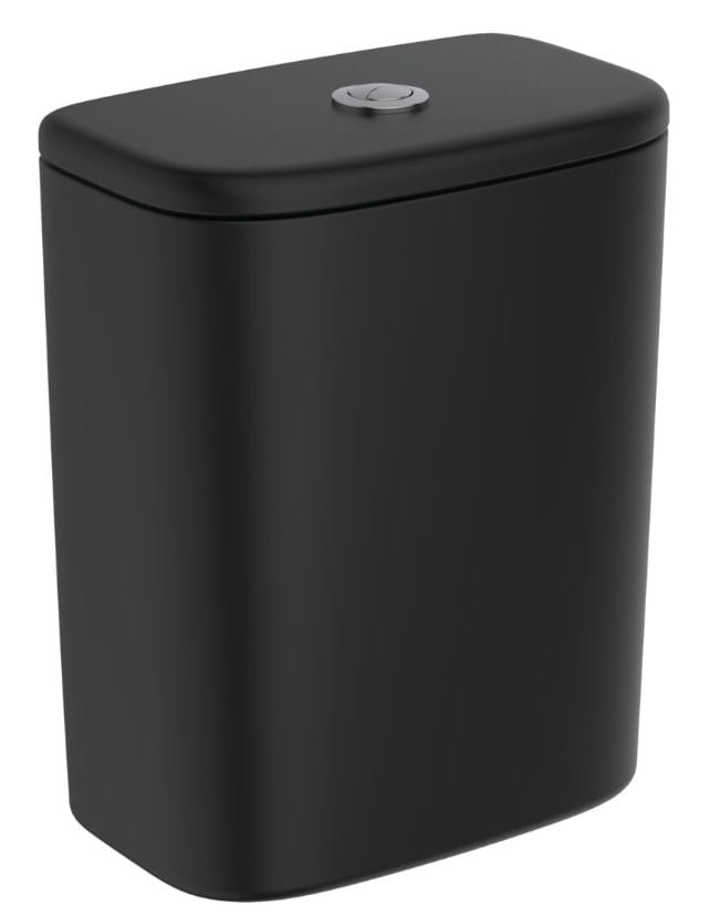 IDEAL STANDARD TESI WC kombi nádržka, spodný prívod vody, 2 množstvo splachovania, matná čierna