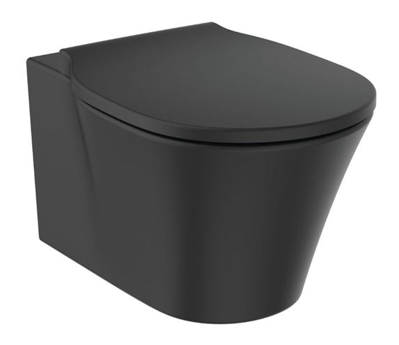 IDEAL STANDARD CONNECT AIR závesné WC, AquaBlade splachovanie, matná čierna E0054V3 Obrázek - fotka