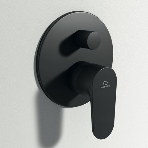 IDEAL STANDARD CERAFINE O vaňová podomietková batéria, s prepínačom, hodvábna čierna A7350XG Obrázek - fotka