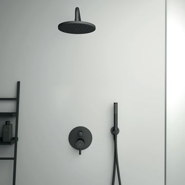 IDEAL STANDARD CERALINE vaňová podomietková batéria, s prepínačom, hodvábna čierna A7389XG Obrázek - fotka