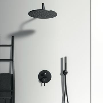 IDEAL STANDARD CERALINE vaňová podomietková batéria, s prepínačom, s telesom, hodvábna čierna A6939XG Obrázek - fotka