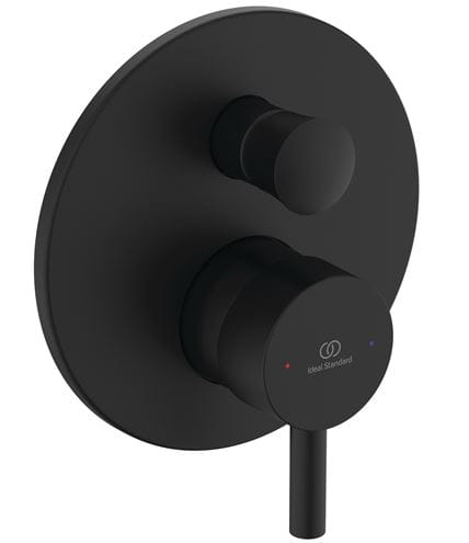 IDEAL STANDARD CERALINE vaňová podomietková batéria, s prepínačom, hodvábna čierna BD139XG Obrázek - fotka