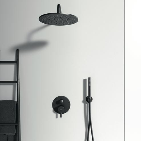 IDEAL STANDARD CERALINE vaňová podomietková batéria, s prepínačom, hodvábna čierna BD139XG Obrázek - fotka