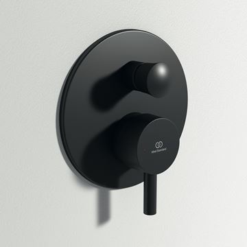 IDEAL STANDARD CERALINE vaňová podomietková batéria, s prepínačom, hodvábna čierna BD139XG Obrázek - fotka