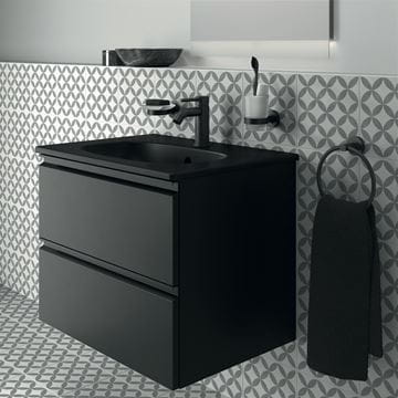 IDEAL STANDARD TESI skrinka pod umývadlo 60x44x49 cm, 2 zásuvky, hodvábna čierna T0050ZT Obrázek - fotka