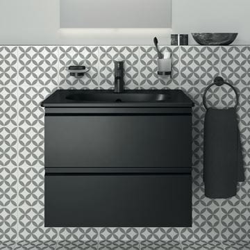 IDEAL STANDARD TESI skrinka pod umývadlo 60x44x49 cm, 2 zásuvky, hodvábna čierna T0050ZT Obrázek - fotka