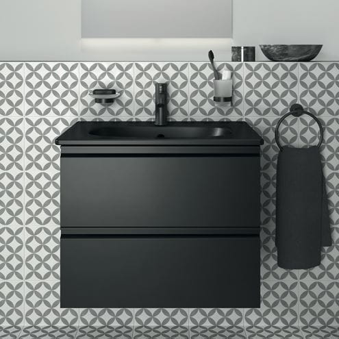 IDEAL STANDARD TESI skrinka pod umývadlo 60x44x49 cm, 2 zásuvky, hodvábna čierna T0050ZT Obrázek - fotka