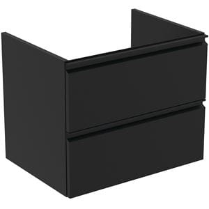IDEAL STANDARD TESI skrinka pod umývadlo 60x44x49 cm, 2 zásuvky, hodvábna čierna