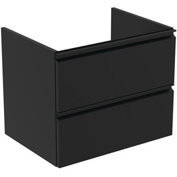 IDEAL STANDARD TESI skrinka pod umývadlo 60x44x49 cm, 2 zásuvky, hodvábna čierna