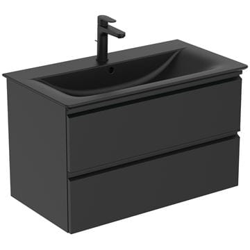 IDEAL STANDARD TESI skrinka pod umývadlo 80x44x49 cm, 2 zásuvky, hodvábna čierna T0051ZT Obrázek - fotka