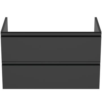 IDEAL STANDARD TESI skrinka pod umývadlo 80x44x49 cm, 2 zásuvky, hodvábna čierna T0051ZT Obrázek - fotka
