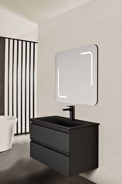 IDEAL STANDARD TESI skrinka pod umývadlo 80x44x49 cm, 2 zásuvky, hodvábna čierna T0051ZT Obrázek - fotka
