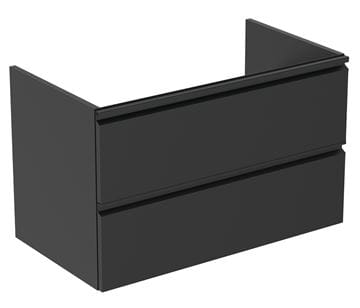 IDEAL STANDARD TESI skrinka pod umývadlo 80x44x49 cm, 2 zásuvky, hodvábna čierna
