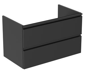 IDEAL STANDARD TESI skrinka pod umývadlo 80x44x49 cm, 2 zásuvky, hodvábna čierna