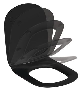 IDEAL STANDARD TESI WC sedátko ultra ploché, SoftClose, matná čierna T5522V3 Obrázek - fotka